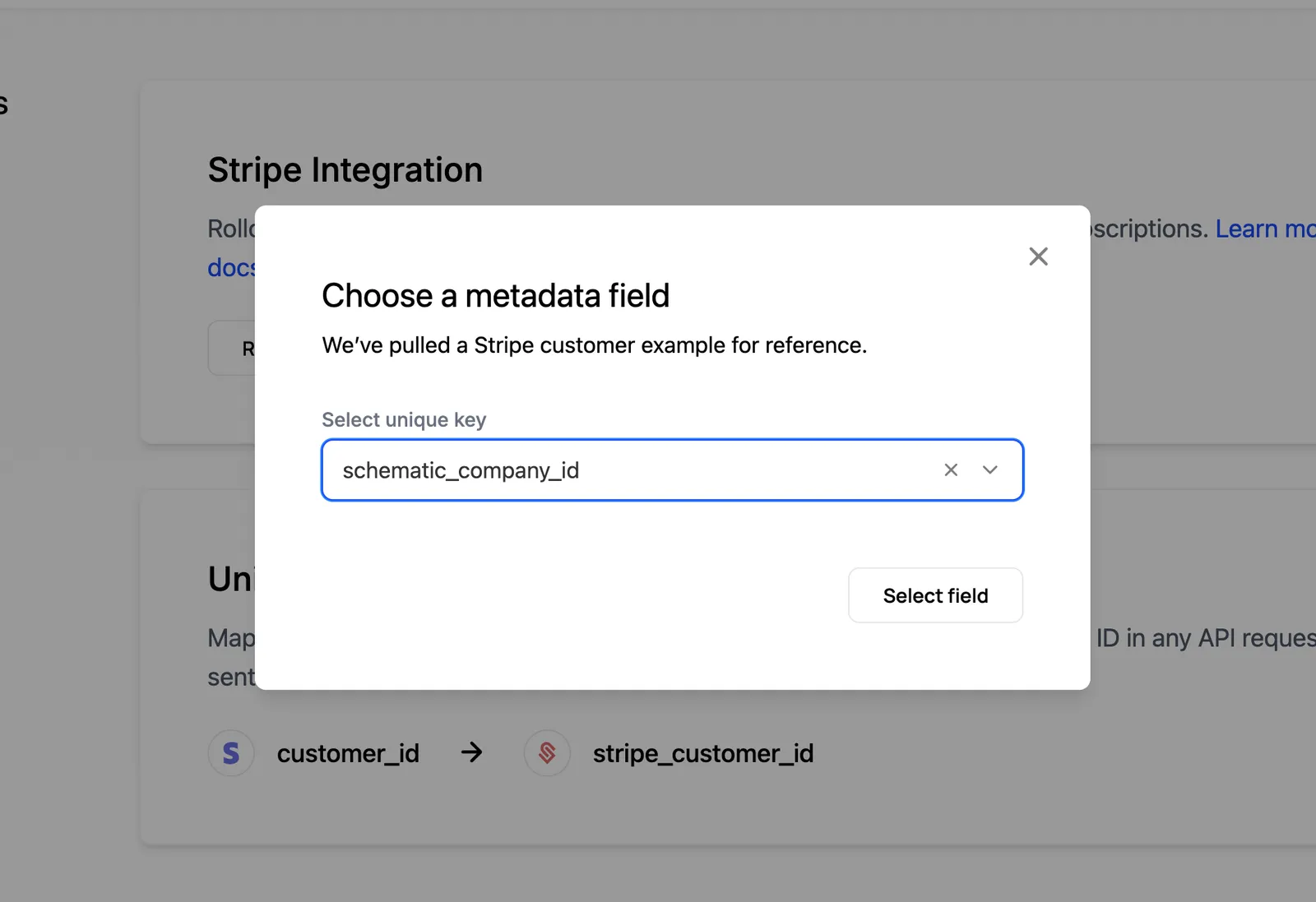 Stripe Customer Key from Metadata 2