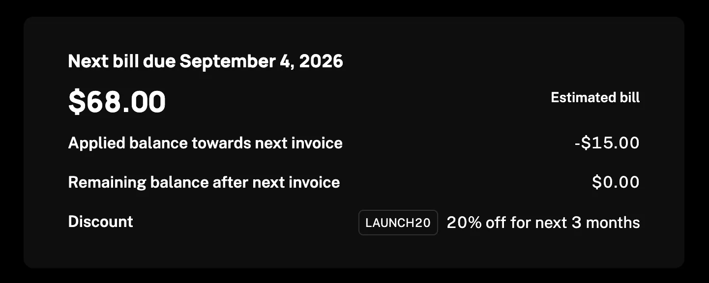 Upcoming Bill