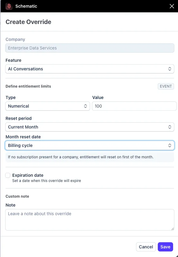 Stripe App Create Override