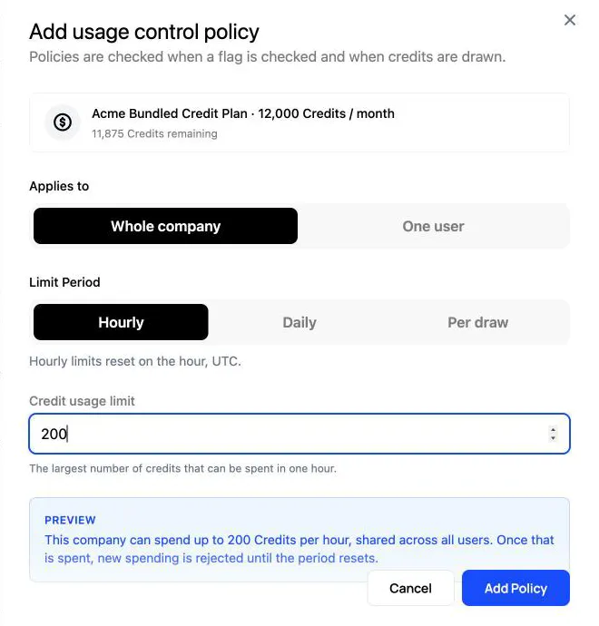 Add a whole-company policy